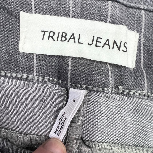 👖|•TRIBAL JEANS•| Audrey Mid-Rise Jegging Ankle Pull On Stretch Jeans Size 8👖 - Picture 4 of 5